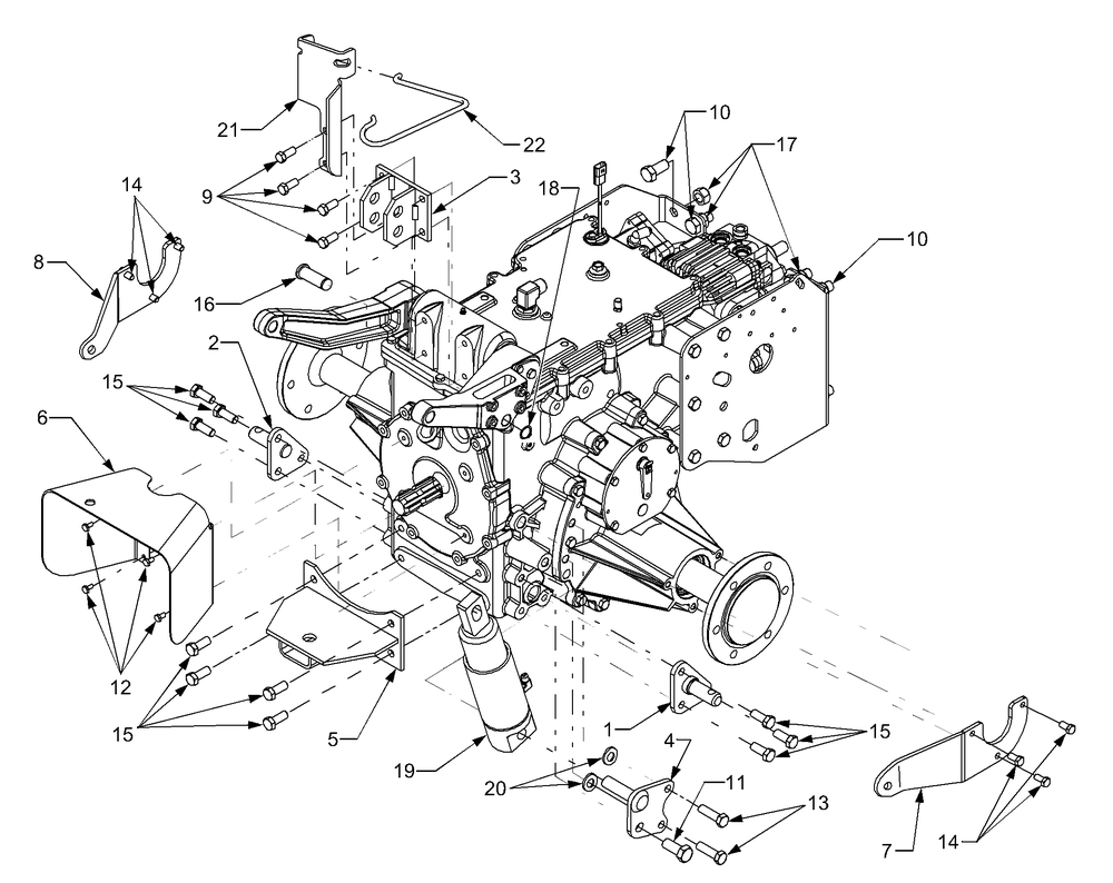 Transmission Connections Diagram and Parts List for 7304 54AD741100-54AT741100-54BD741100-54BT741100 Cub Cadet Lawn Tractor